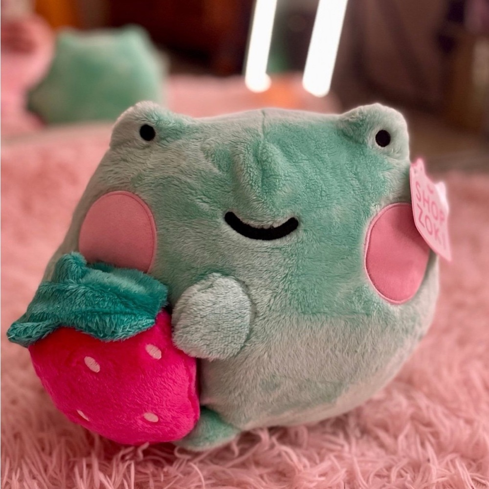 EBBO FROG STRAWBERRY PLUSH from Shop Zoki